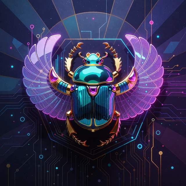 Złoty skarabeusz z fioletowymi skrzydłami - grafika kategorii Live Casino od Evolution w Thrill Casino